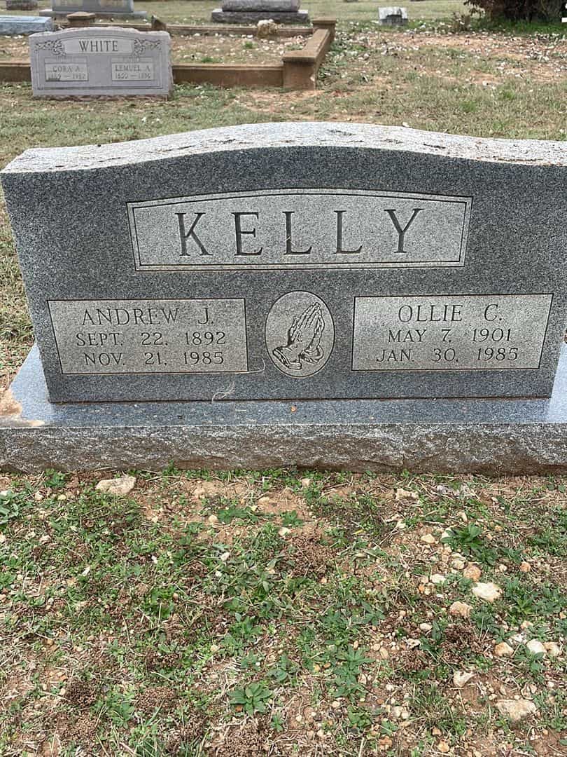 Andrew J. Kelly's grave. Photo 1
