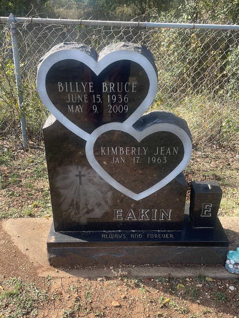 Billye Bruce Eakin's grave. Photo 1