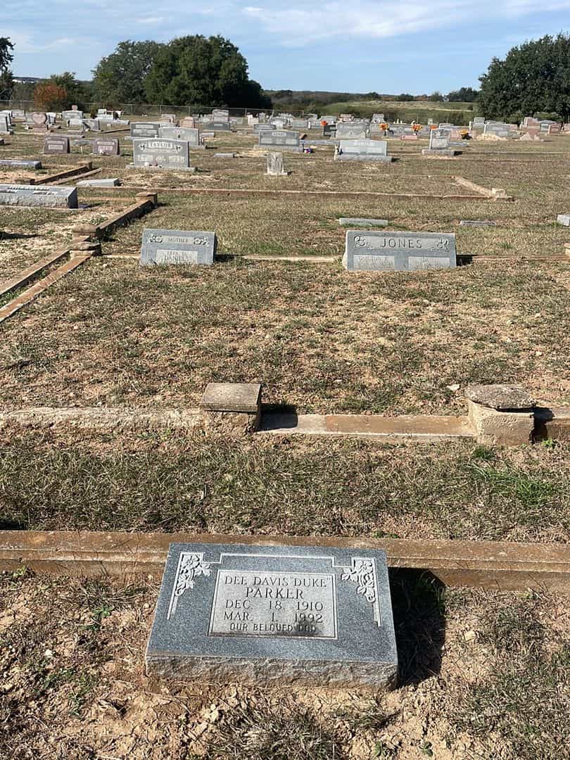 Dee Davis "Duke" Parker's grave. Photo 2