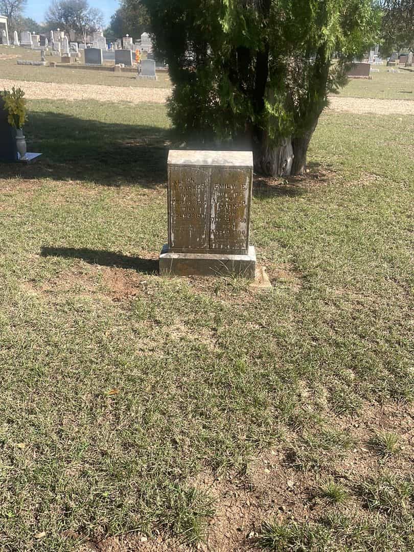 Emily E. Parker's grave. Photo 2