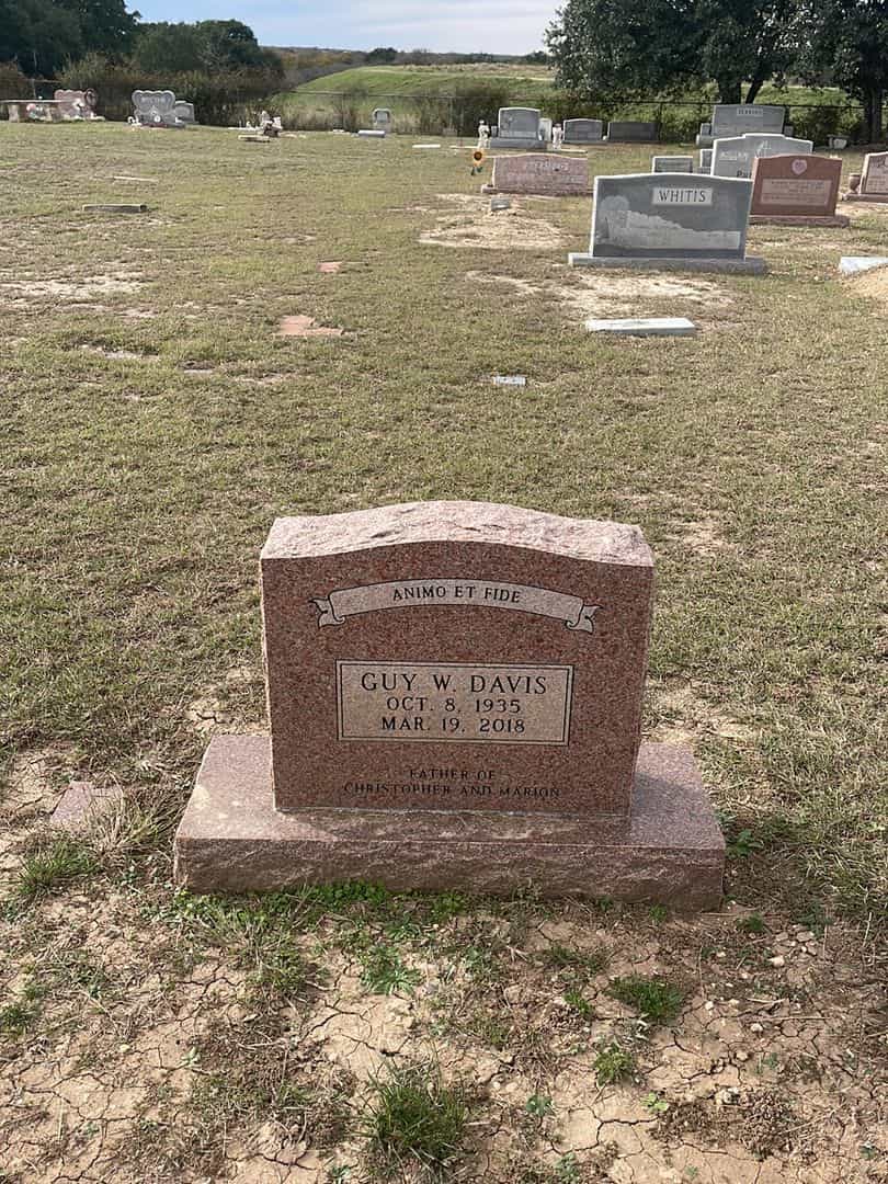 Guy Wimberly Davis's grave. Photo 2