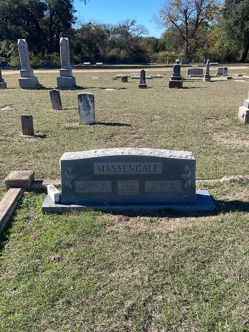 Albert R. Massengale's grave. Photo 2