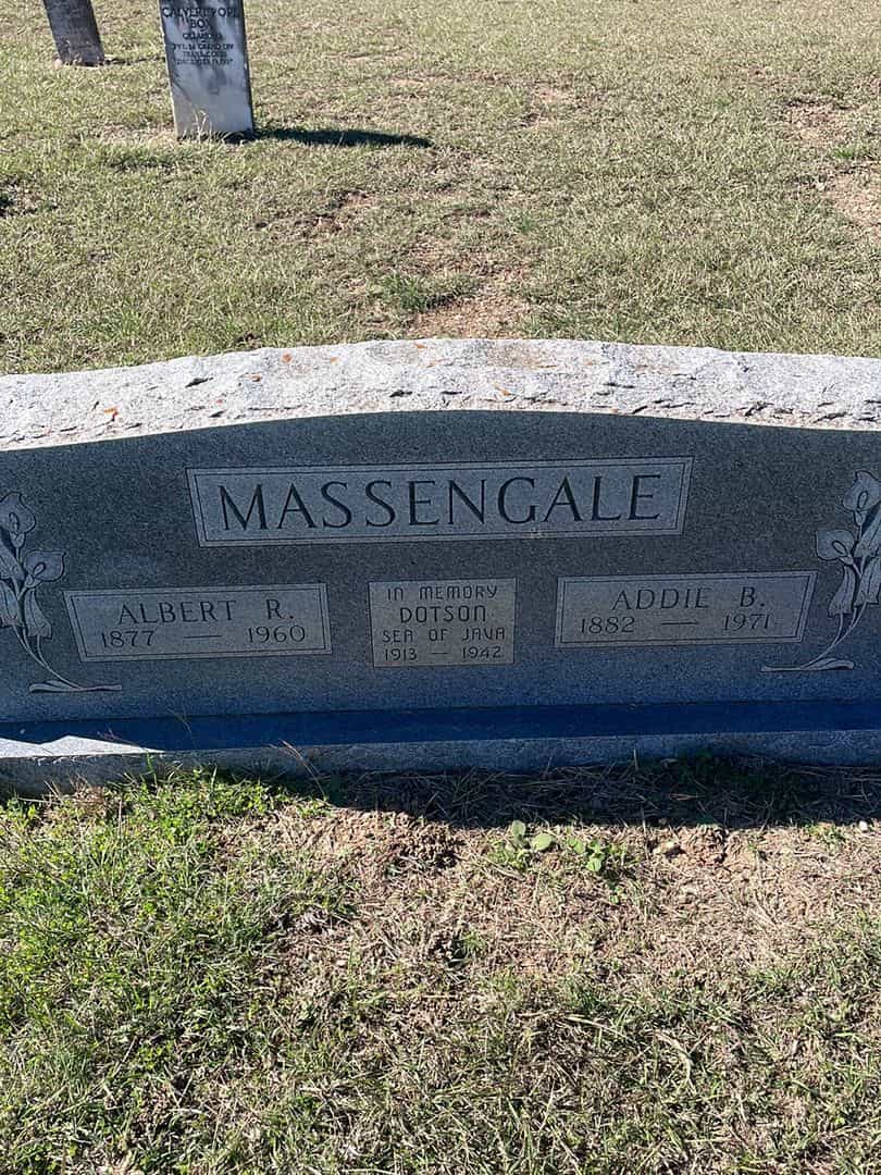 Albert R. Massengale's grave. Photo 1