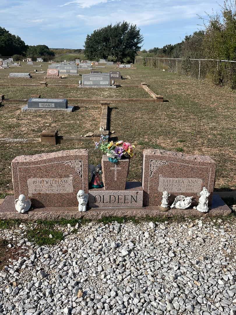 Barbara Ann Oldeen's grave. Photo 2