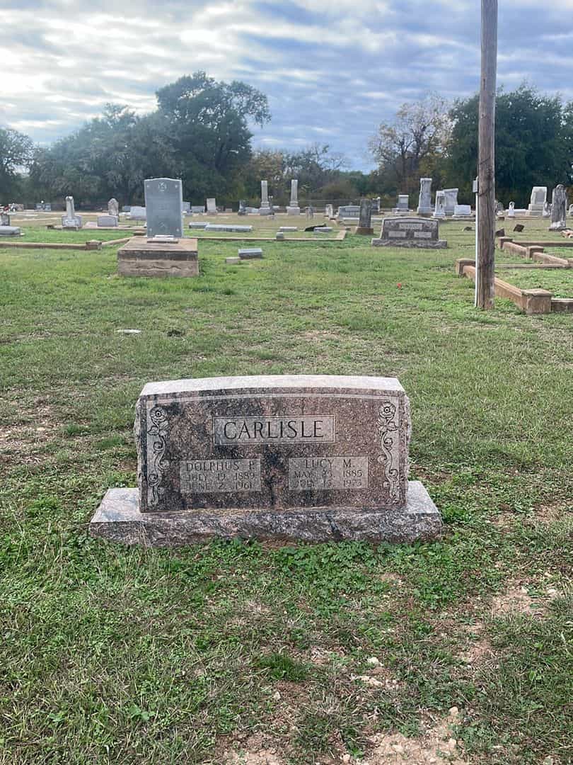 Lucy M. Carlisle's grave. Photo 2