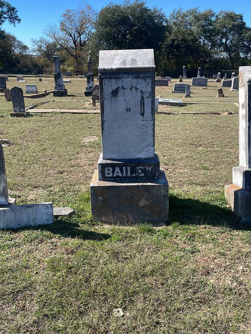 M. J. Bailey's grave. Photo 2