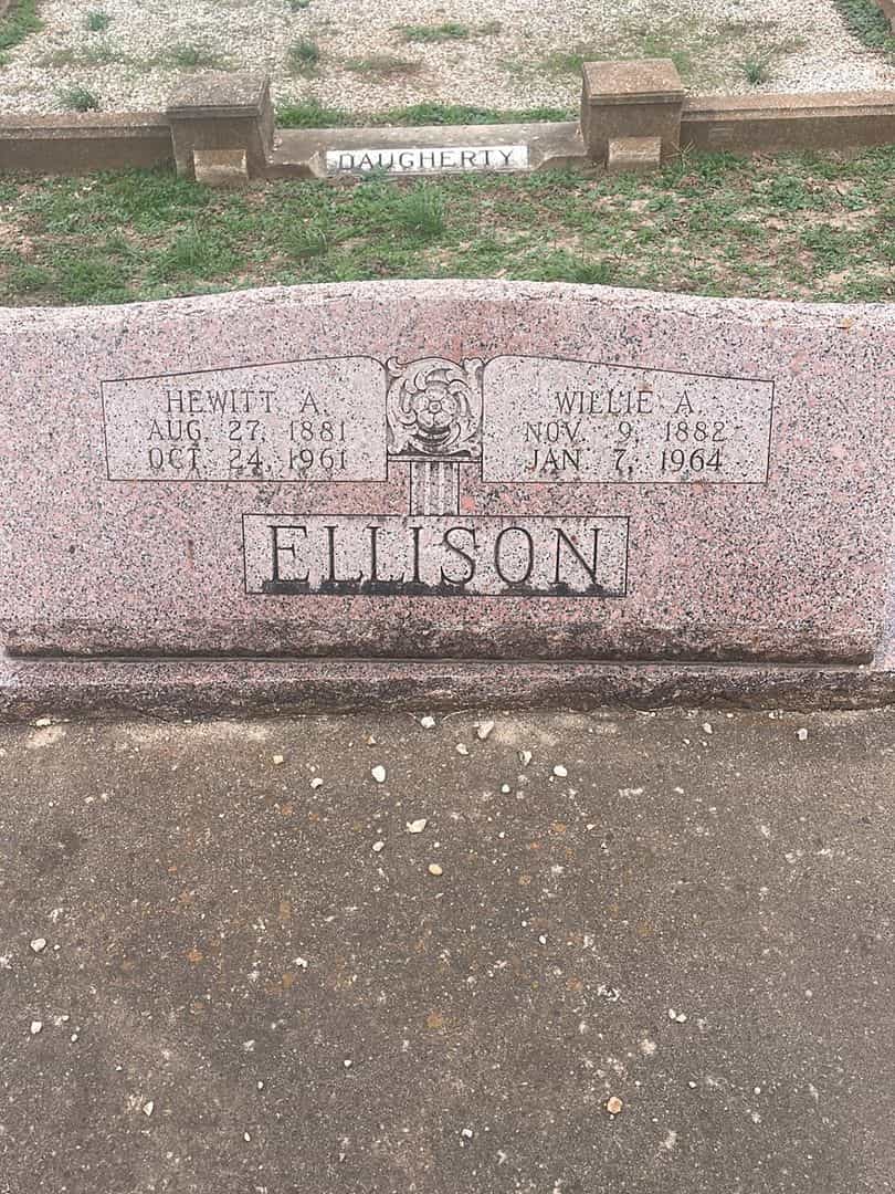 Hewitt A. Ellison's grave. Photo 3