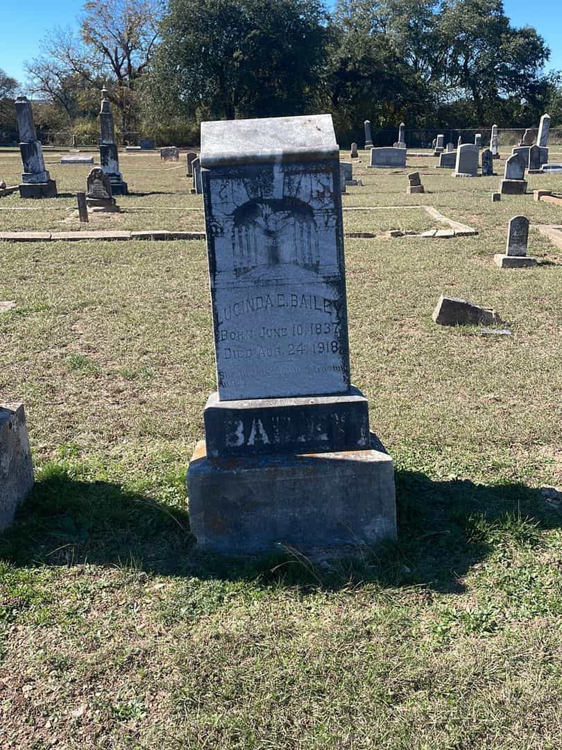 Lucinda E. Bailey's grave. Photo 2