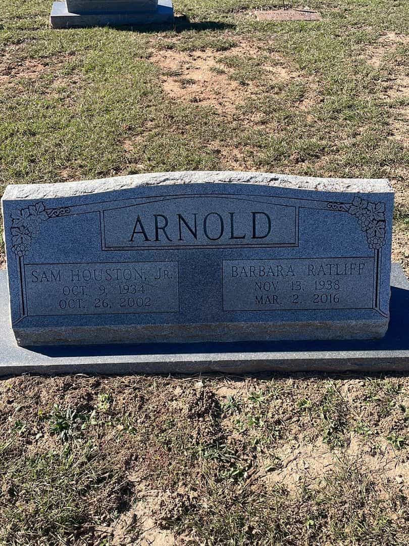 Sam Houston Arnold Junior's grave. Photo 1