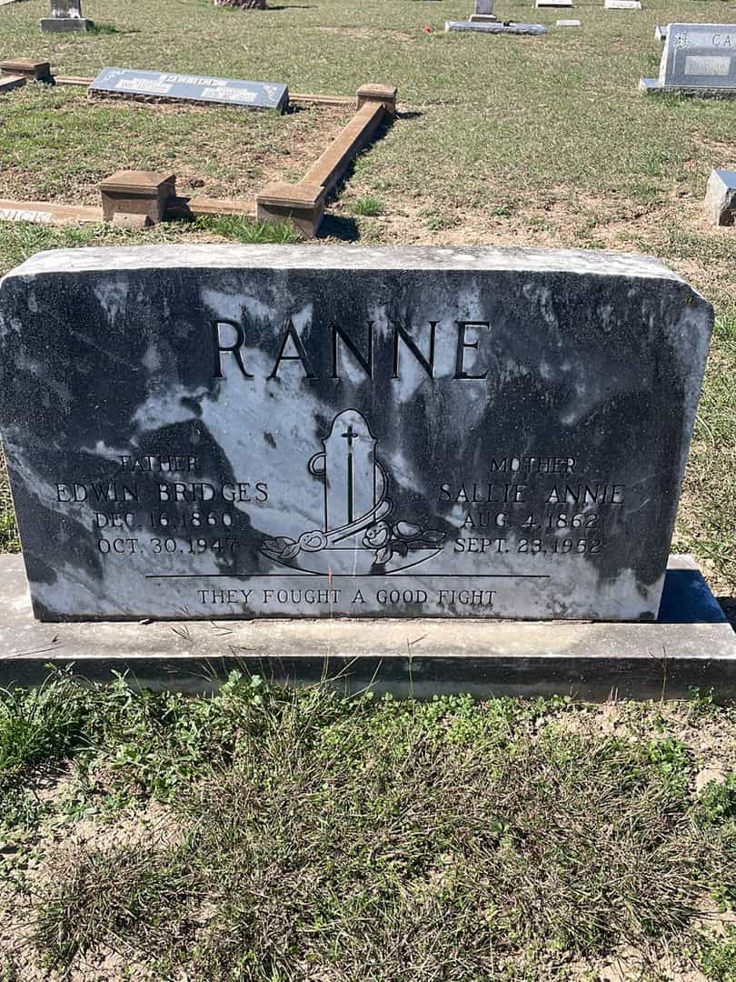 Edwin Bridges Ranne's grave. Photo 1