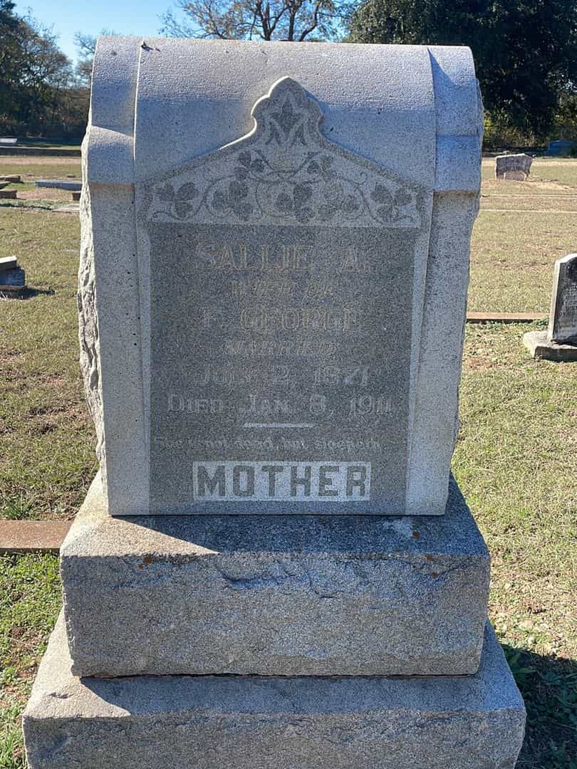 Sallie A. George's grave. Photo 1
