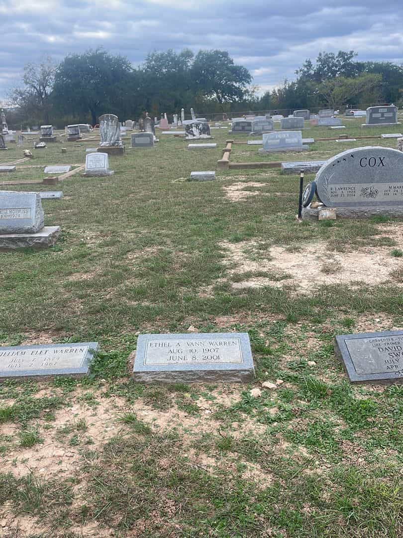 Ethel A. Vann Warren's grave. Photo 2