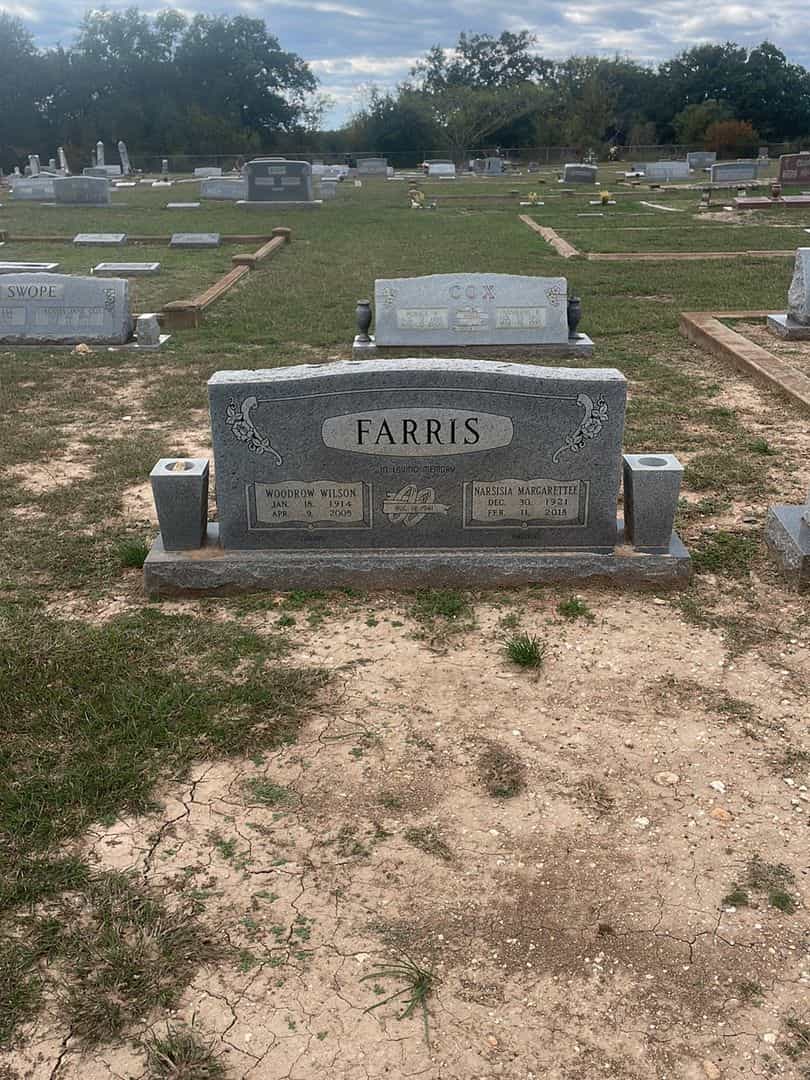 Woodrow Wilson Farris's grave. Photo 2