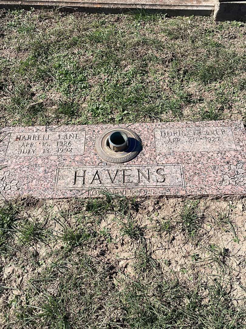 Harrell Lane Havens's grave. Photo 1