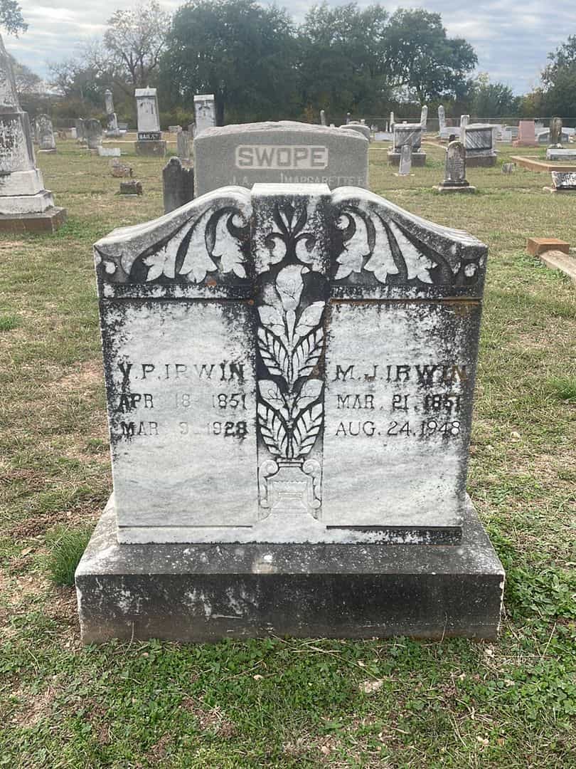 V. P. Irwin's grave. Photo 1