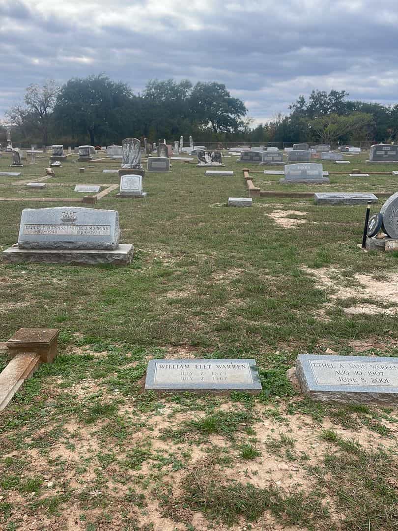 William Elet Warren's grave. Photo 2