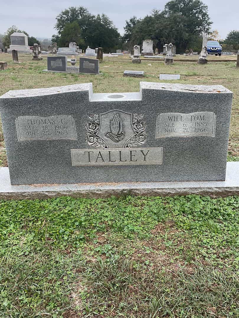 Thomas C. Talley's grave. Photo 1