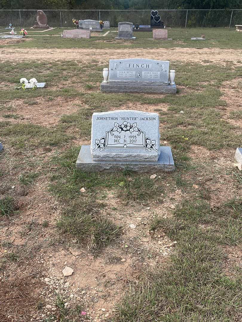 Johnethon Hunter Jackson's grave. Photo 2
