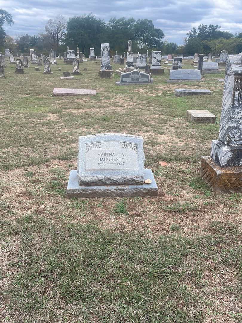 Martha A. Daugherty's grave. Photo 2