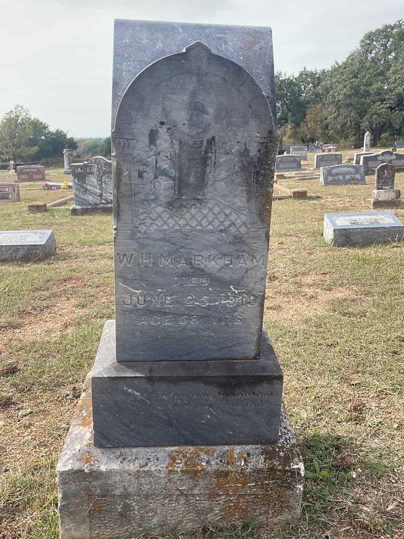 W. H. Markham's grave. Photo 1