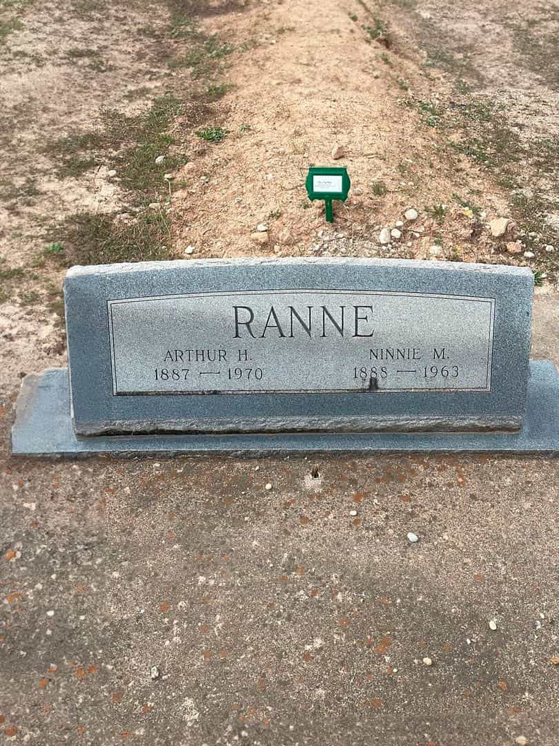 Arthur H. Ranne's grave. Photo 1